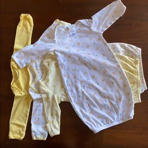 Yellow Duck Boy or Girl Neutral Gowns